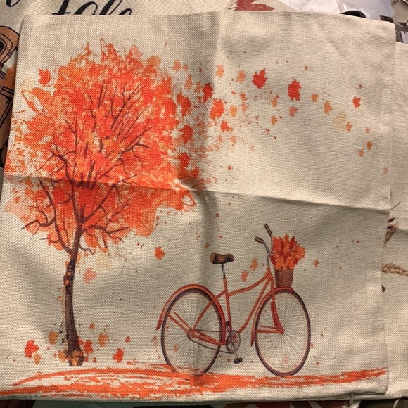 Set of 4 CDWERD fall pillow covers size 17 1/4” x 17 1/4” - Picture 3 of 5